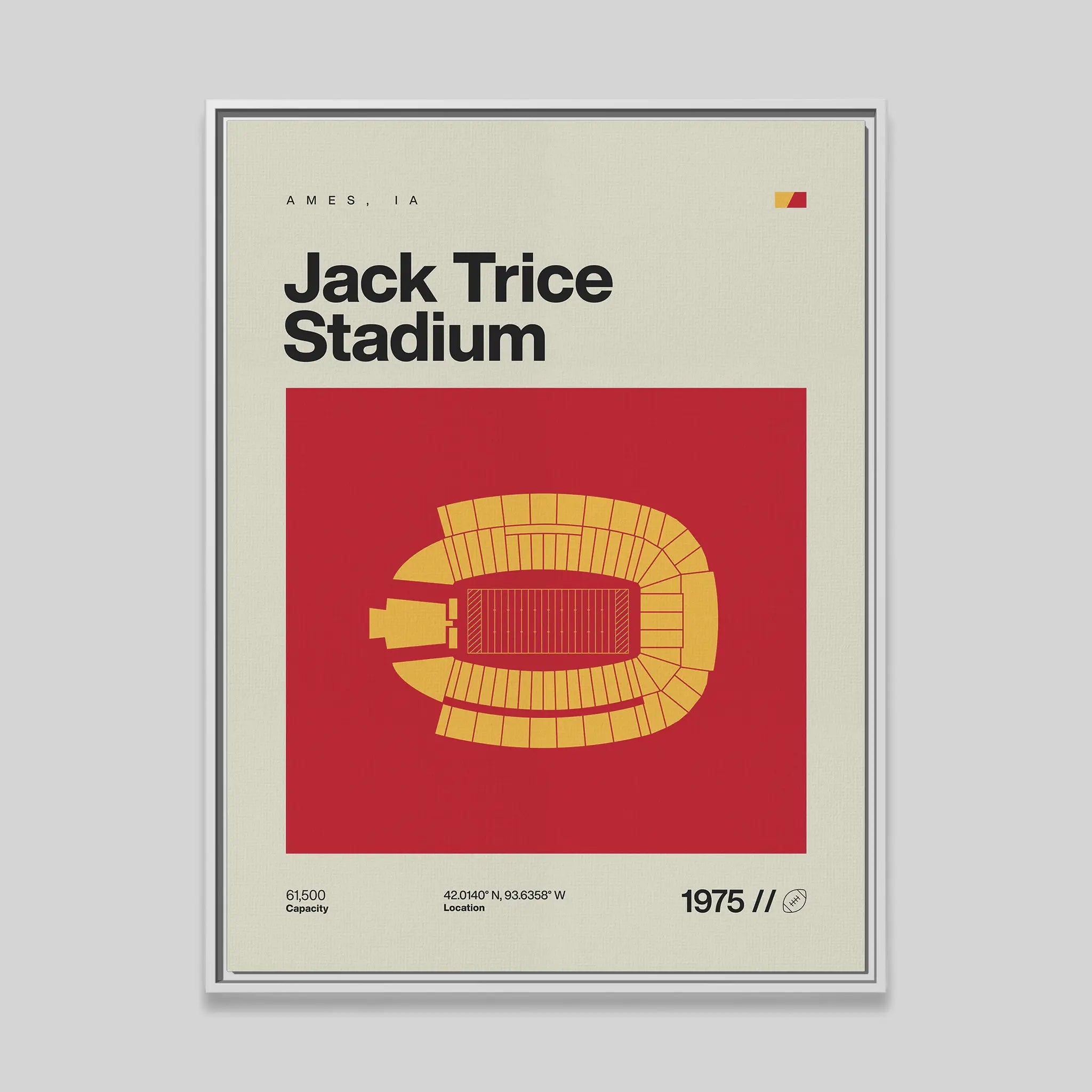 Iowa ST College Football Stadium Canvas Art