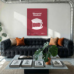 Indiana College Football Stadium Bold Canvas Art