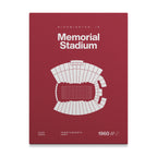 Indiana College Football Stadium Bold Canvas Art