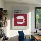 Indiana College Football Stadium Canvas Art