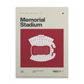 Indiana College Football Stadium Canvas Art
