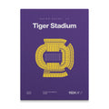 Louisiana College Football Stadium Bold Canvas Art