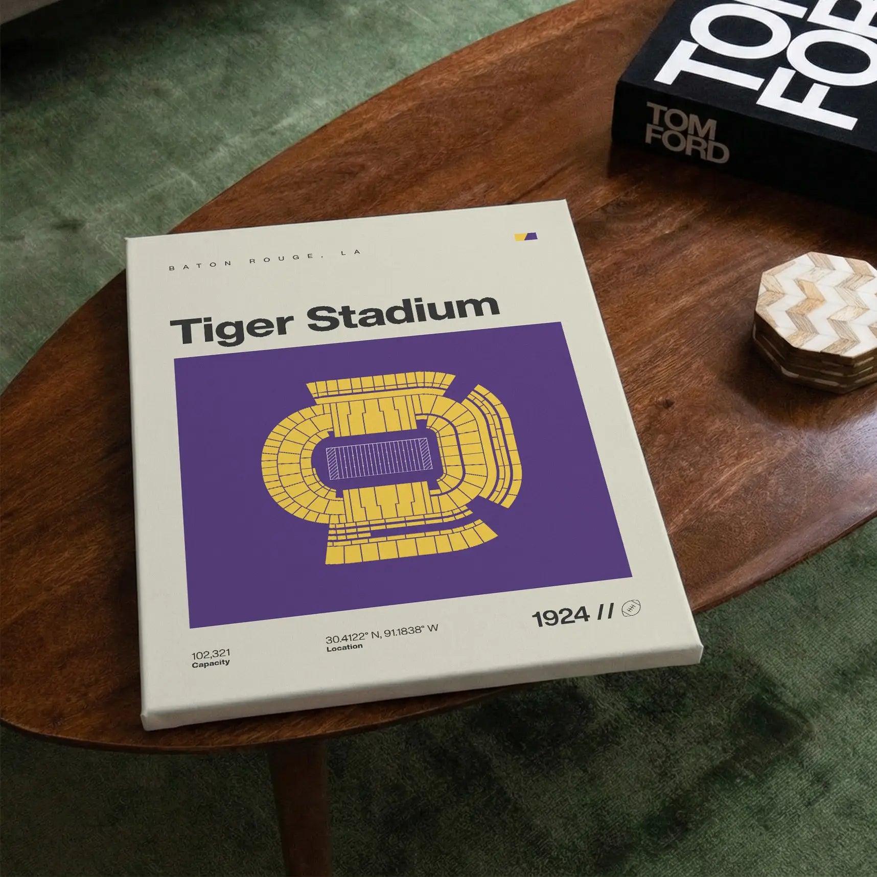 Louisiana College Football Stadium Canvas Art