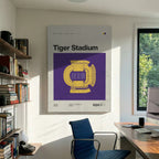 Louisiana College Football Stadium Canvas Art