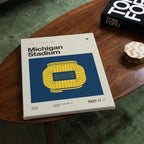 Michigan College Football Stadium Canvas Art