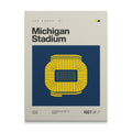 Michigan College Football Stadium Canvas Art