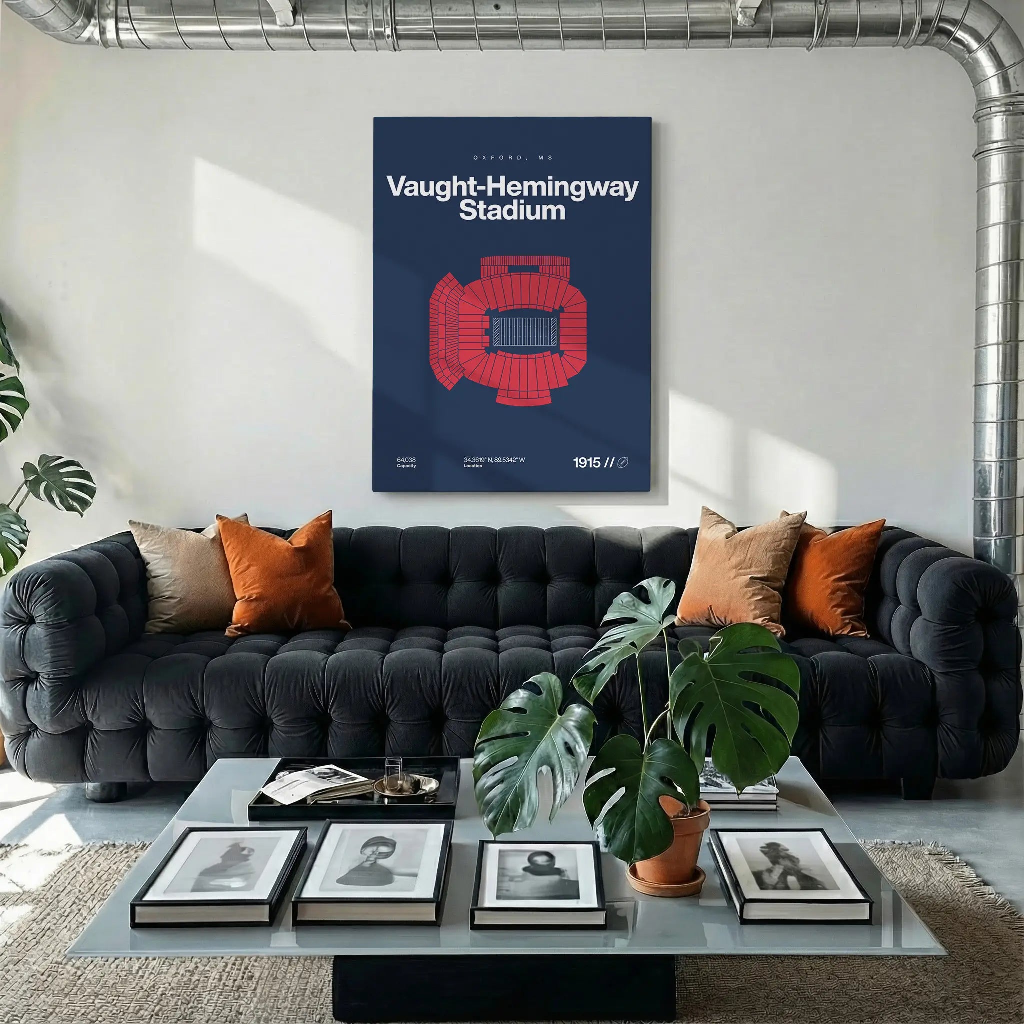 Mississippi College Football Stadium Bold Canvas Art