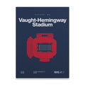 Mississippi College Football Stadium Bold Canvas Art