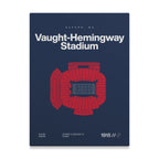 Mississippi College Football Stadium Bold Canvas Art