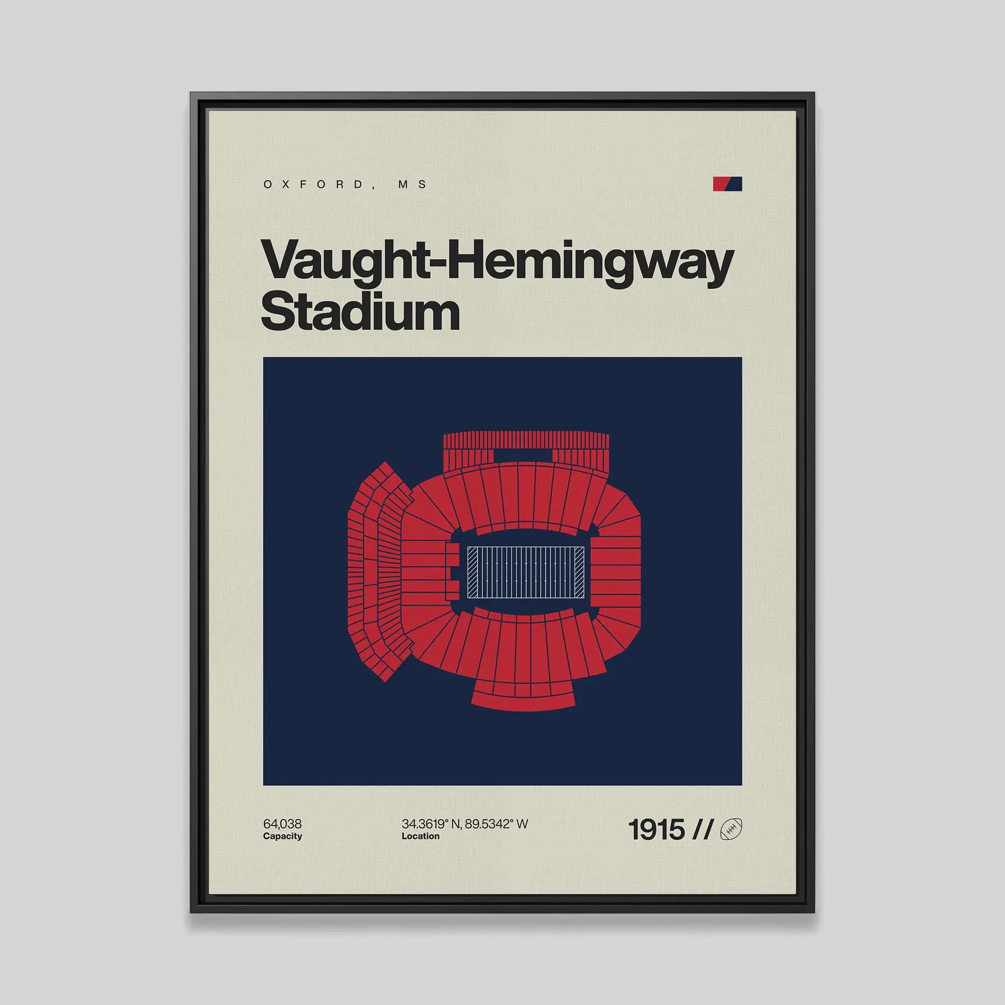 Mississippi College Football Stadium Canvas Art