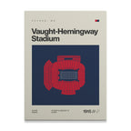 Mississippi College Football Stadium Canvas Art