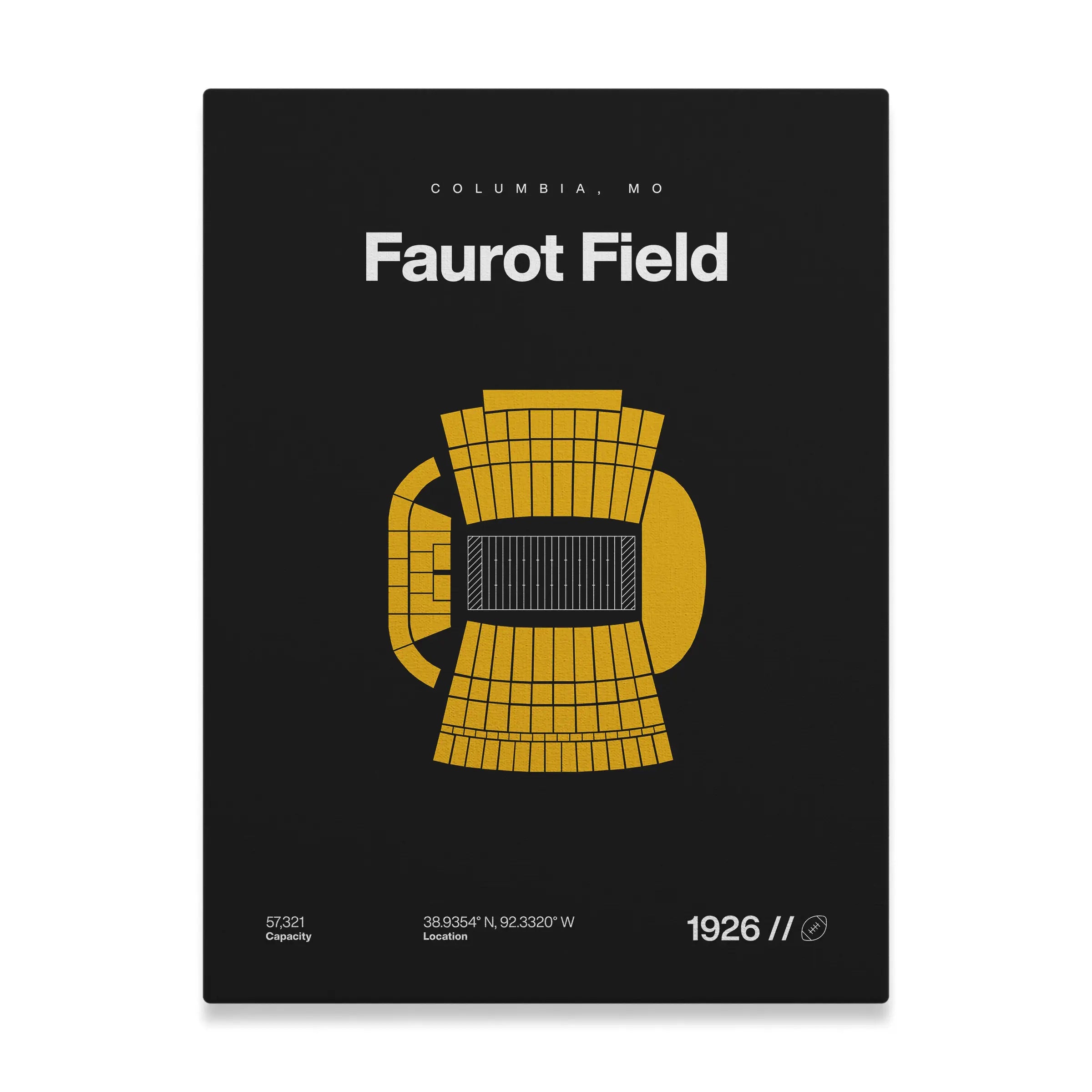 Missouri College Football Stadium Bold Canvas Art