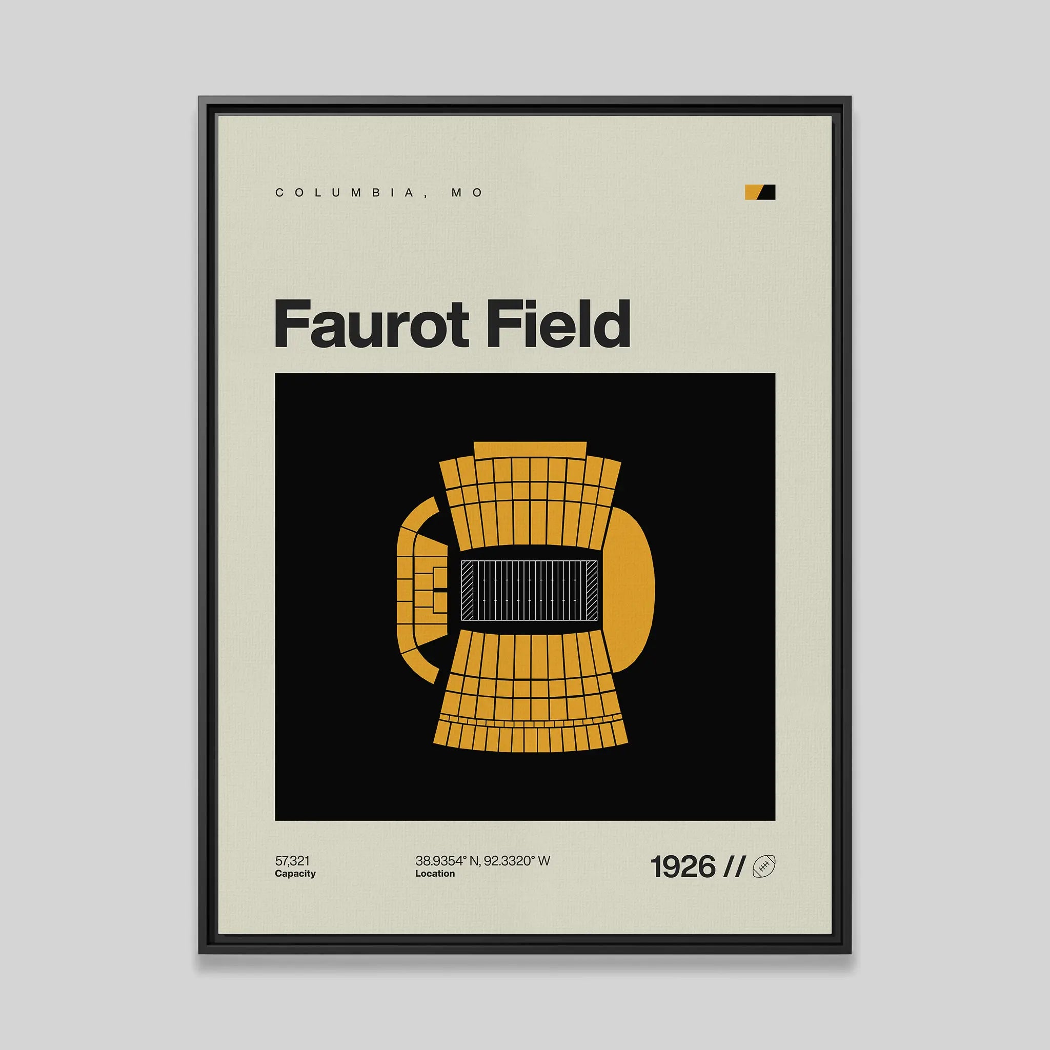 Missouri College Football Stadium Canvas Art