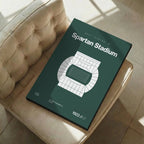 Michigan ST College Football Stadium Bold Canvas Art