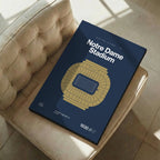 Notre Dame College Football Stadium Bold Canvas Art