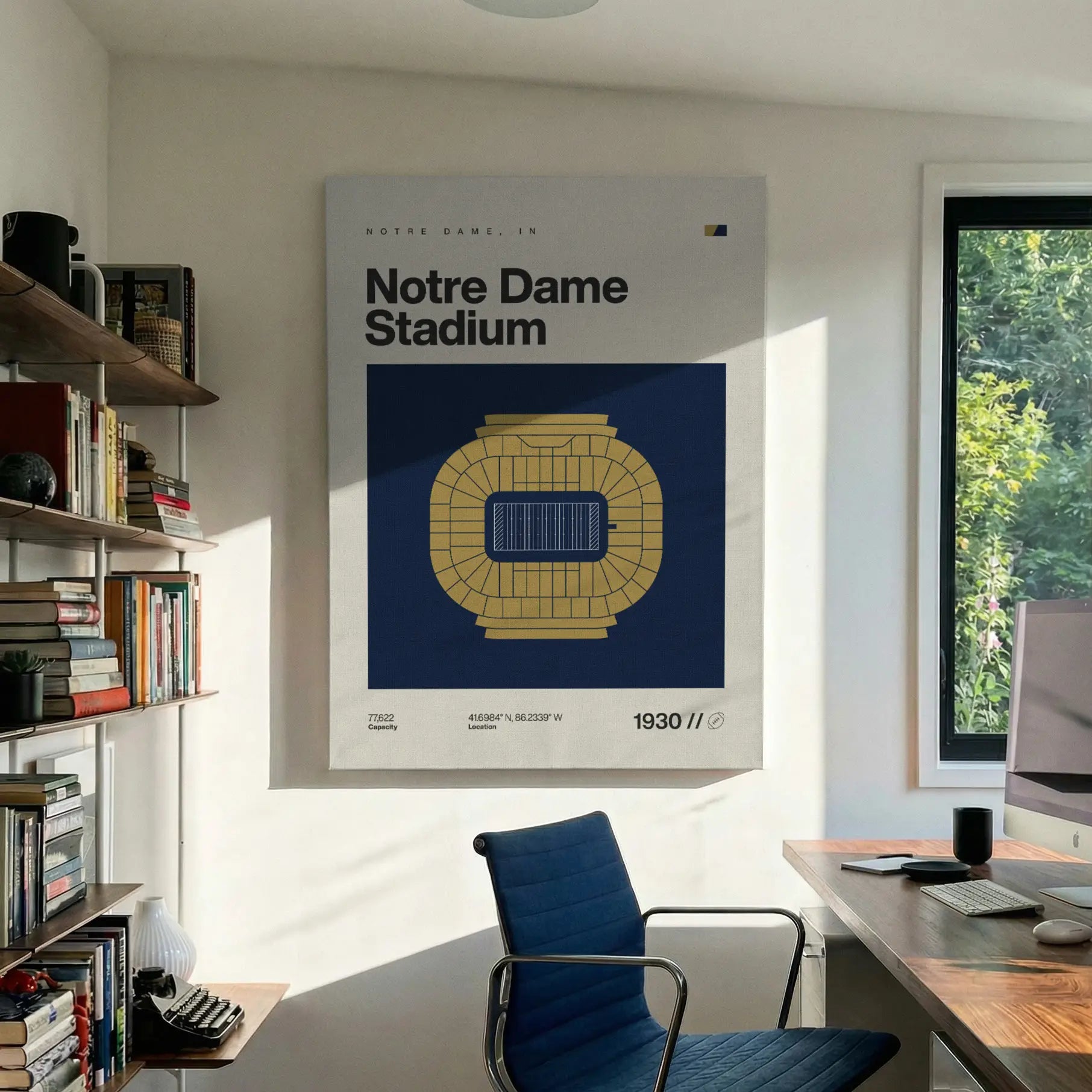 Notre Dame College Football Stadium Canvas Art
