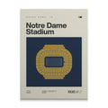 Notre Dame College Football Stadium Canvas Art