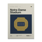 Notre Dame College Football Stadium Canvas Art