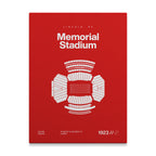 Nebraska College Football Stadium Bold Canvas Art