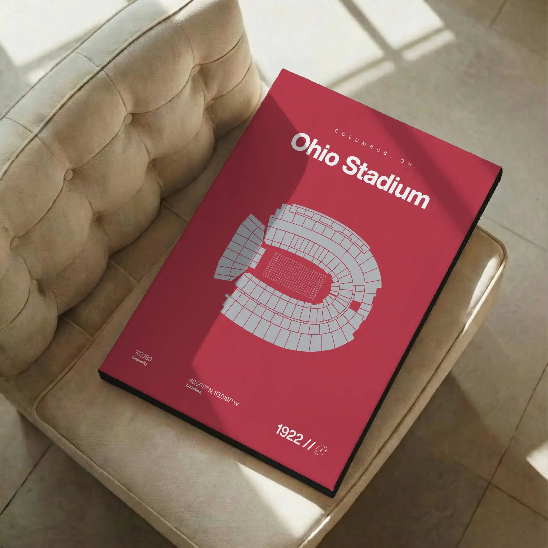 Ohio College Football Stadium Bold Canvas Art