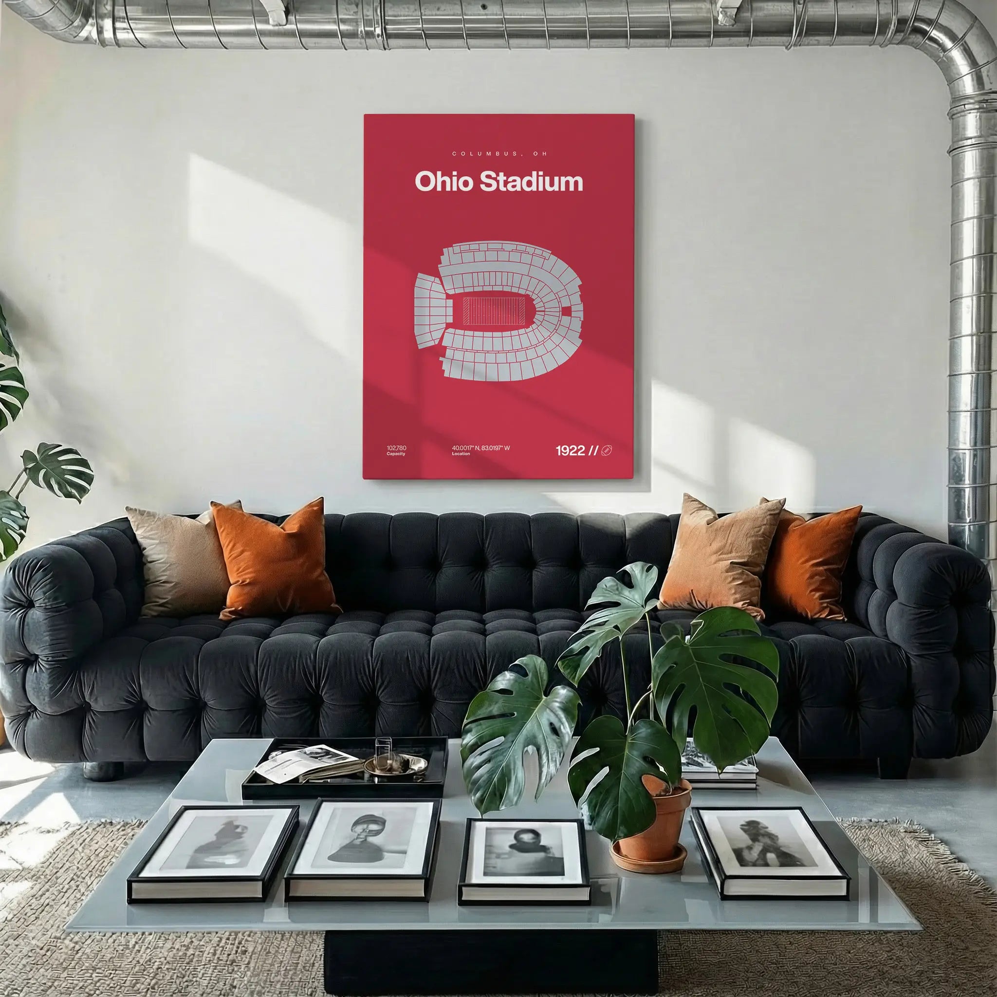 Ohio College Football Stadium Bold Canvas Art
