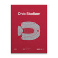Ohio College Football Stadium Bold Canvas Art