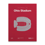 Ohio College Football Stadium Bold Canvas Art