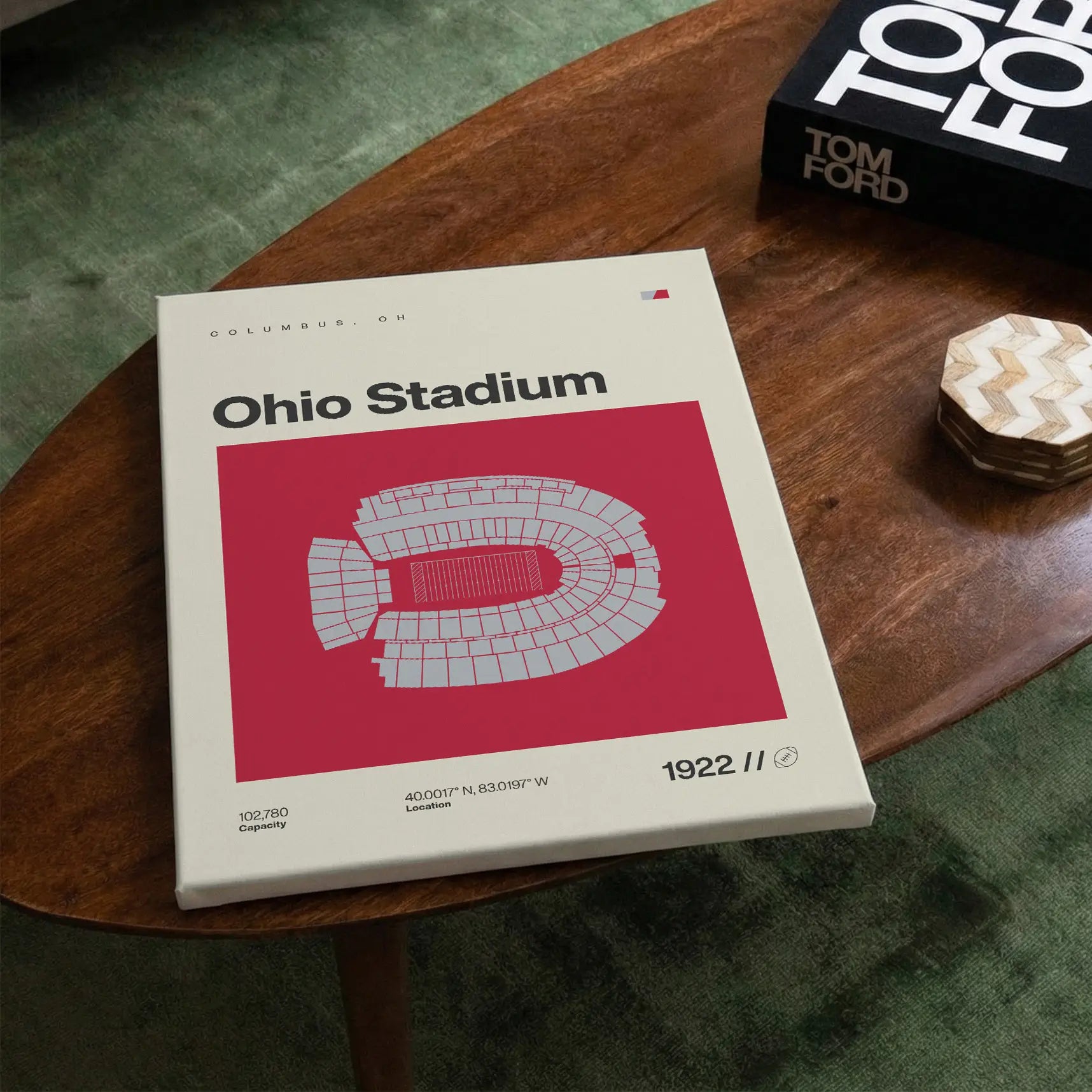 Ohio College Football Stadium Canvas Art