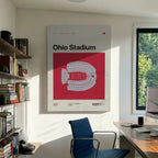 Ohio College Football Stadium Canvas Art