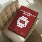 Oklahoma College Football Stadium Bold Canvas Art
