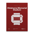 Oklahoma College Football Stadium Bold Canvas Art