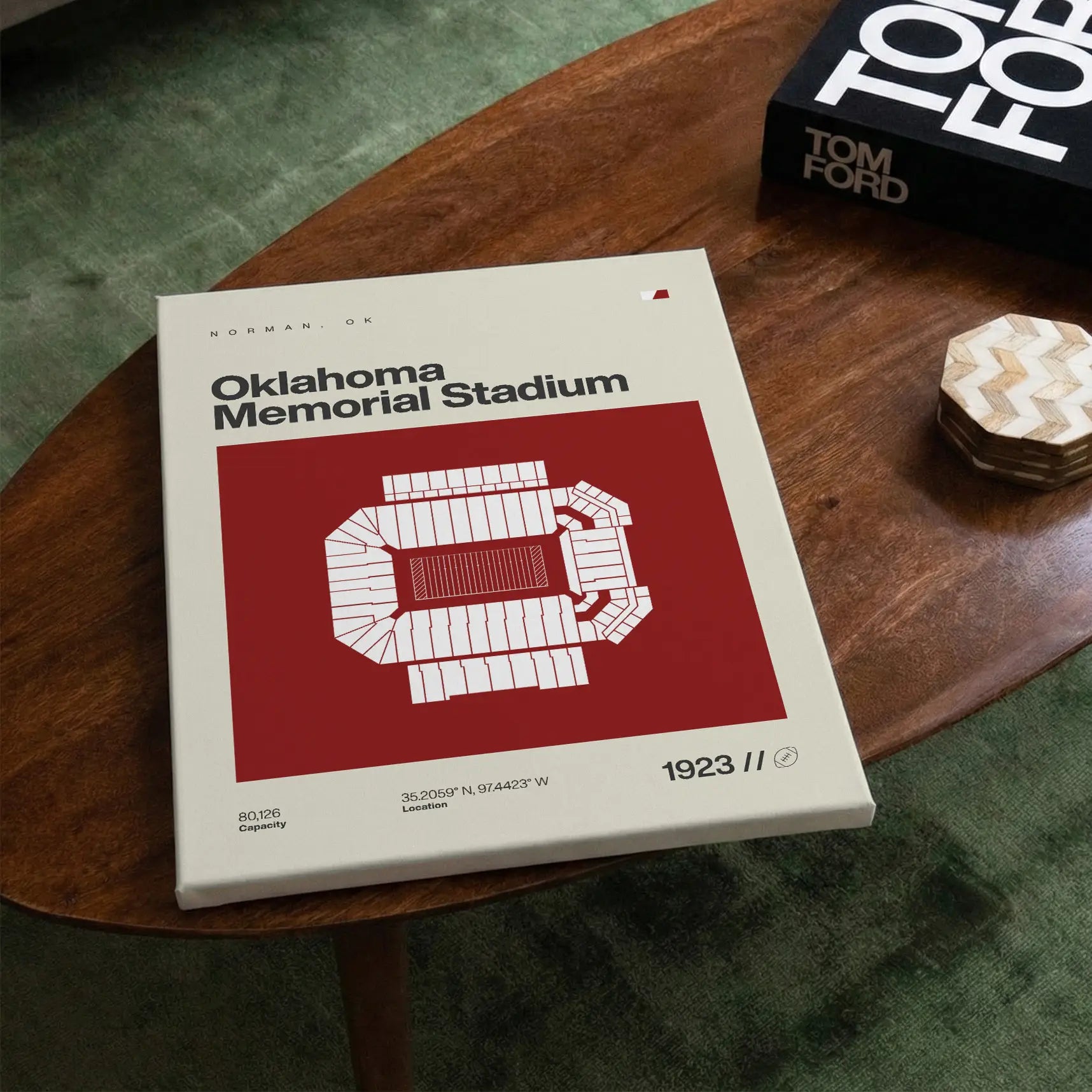 Oklahoma College Football Stadium Canvas Art