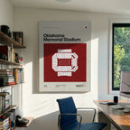 Oklahoma College Football Stadium Canvas Art