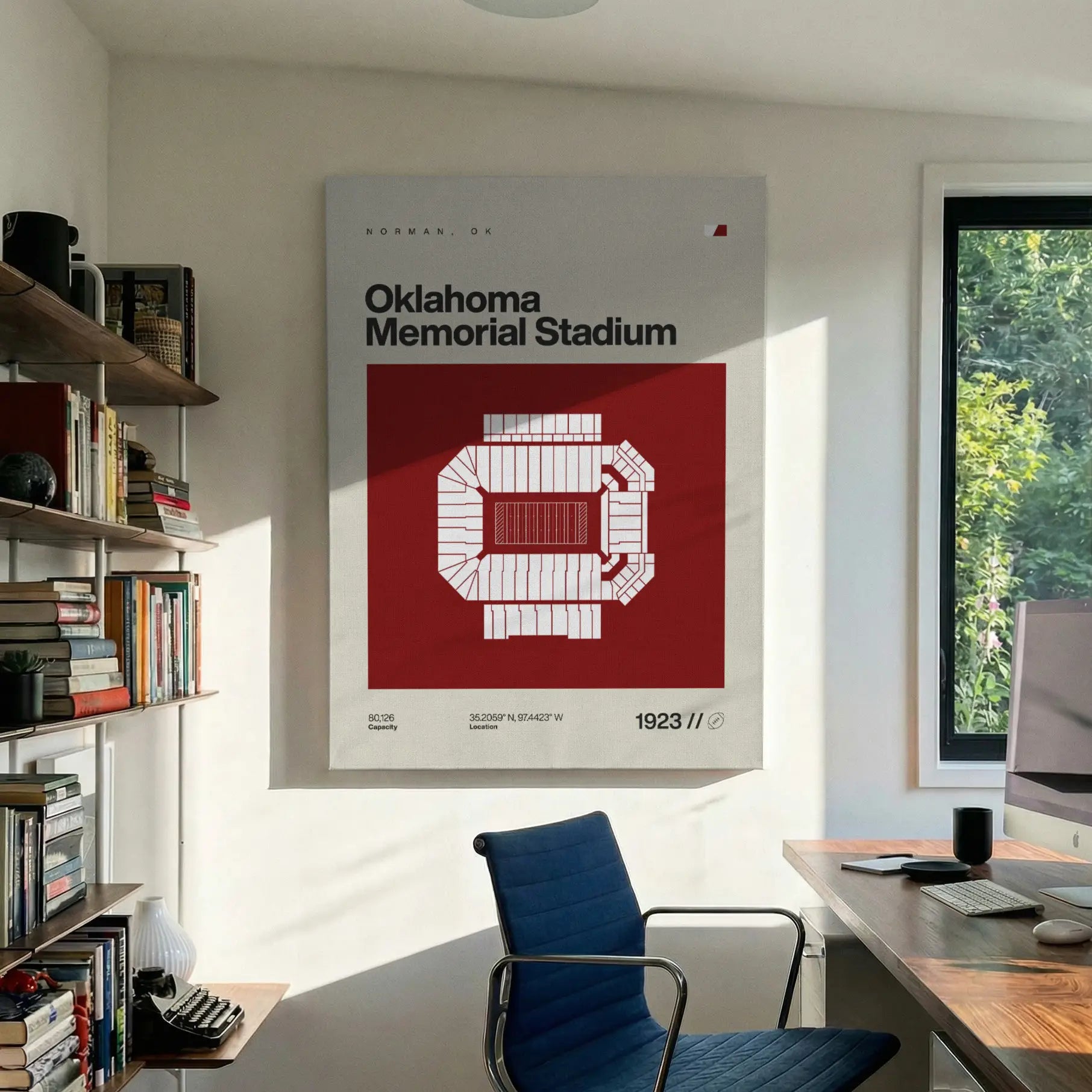 Oklahoma College Football Stadium Canvas Art