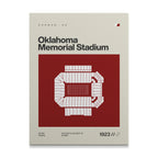 Oklahoma College Football Stadium Canvas Art