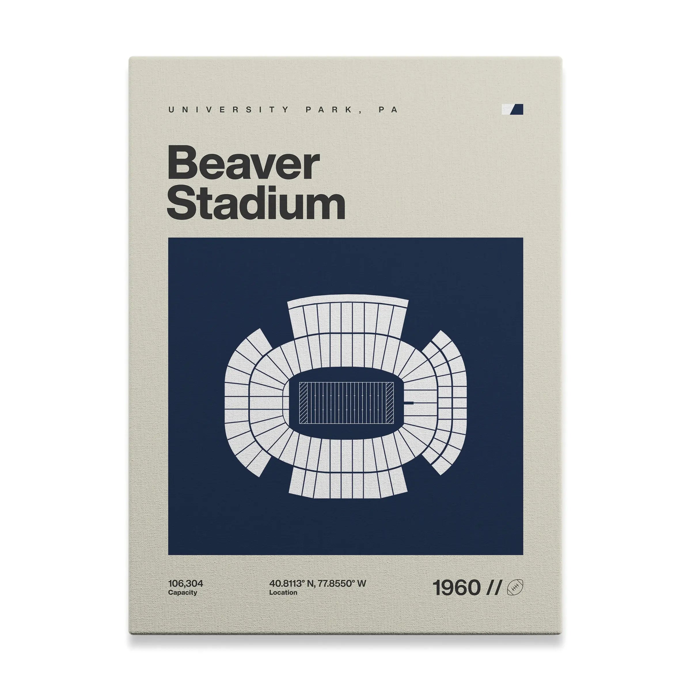Pennsylvania College Football Stadium Canvas Art