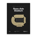 West Lafayette College Football Stadium Bold Canvas Art