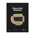 West Lafayette College Football Stadium Bold Canvas Art