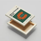 Miami College Football Retro Stadium Canvas Art