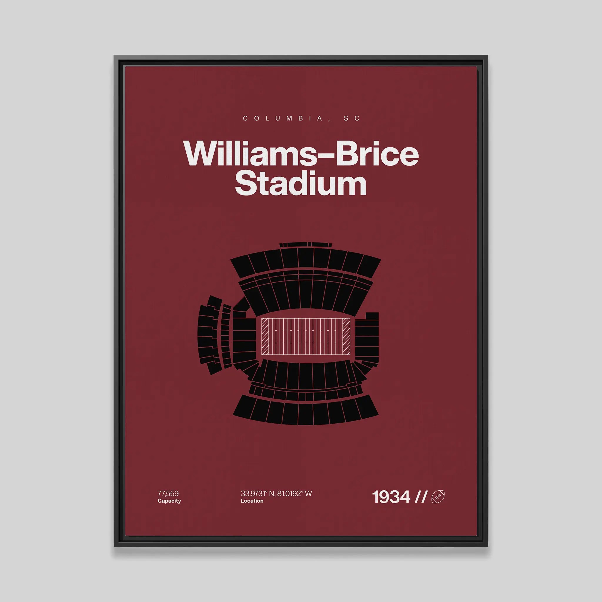 South Carolina College Football Stadium Bold