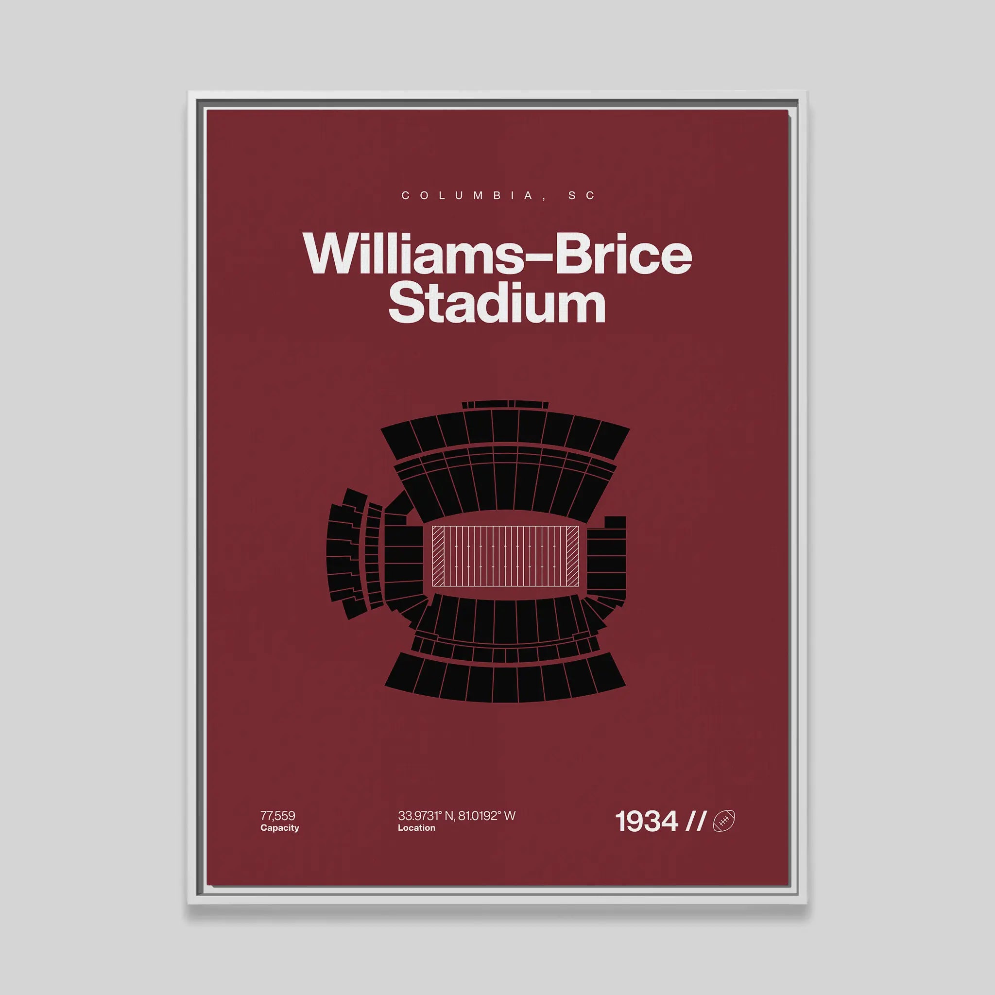 South Carolina College Football Stadium Bold