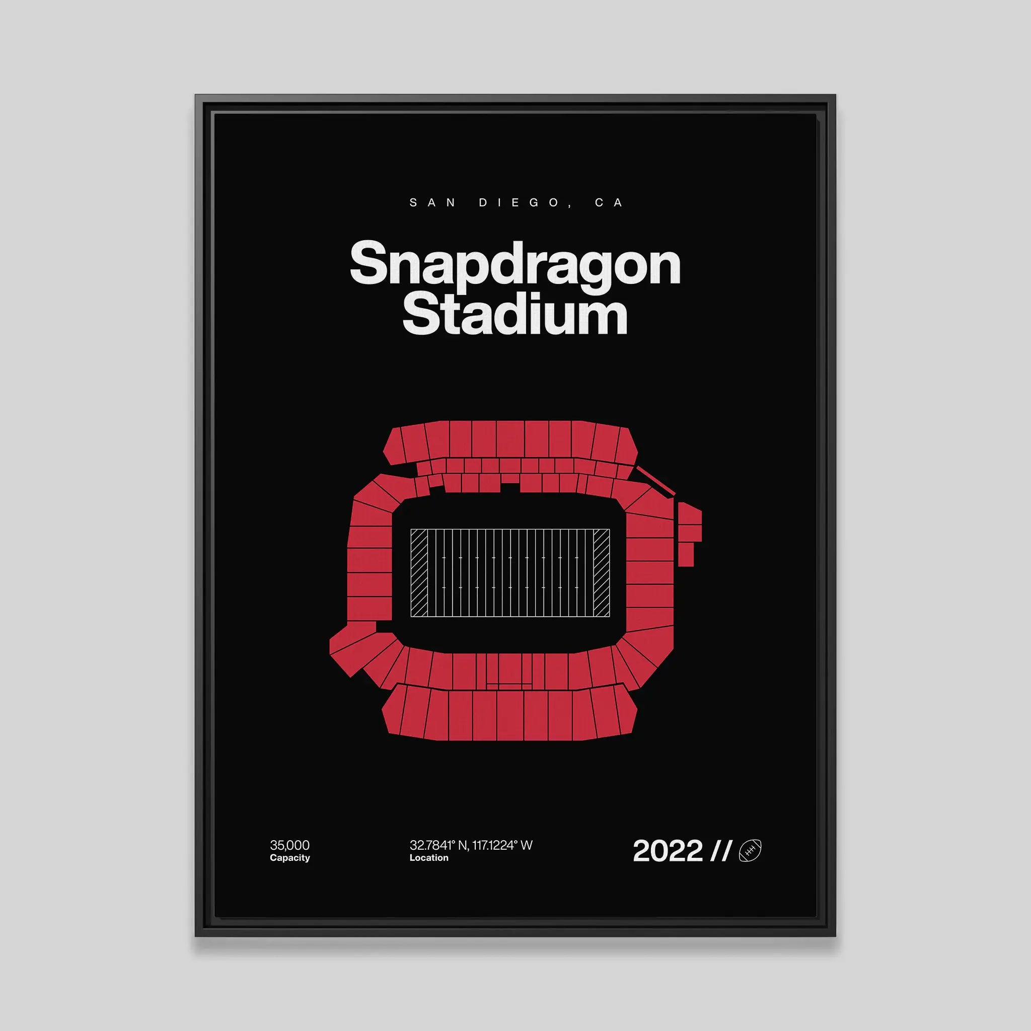 San Diego College Football Stadium Bold