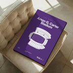 Texas Christian College Football Stadium Bold Canvas Art
