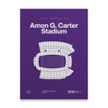 Texas Christian College Football Stadium Bold Canvas Art