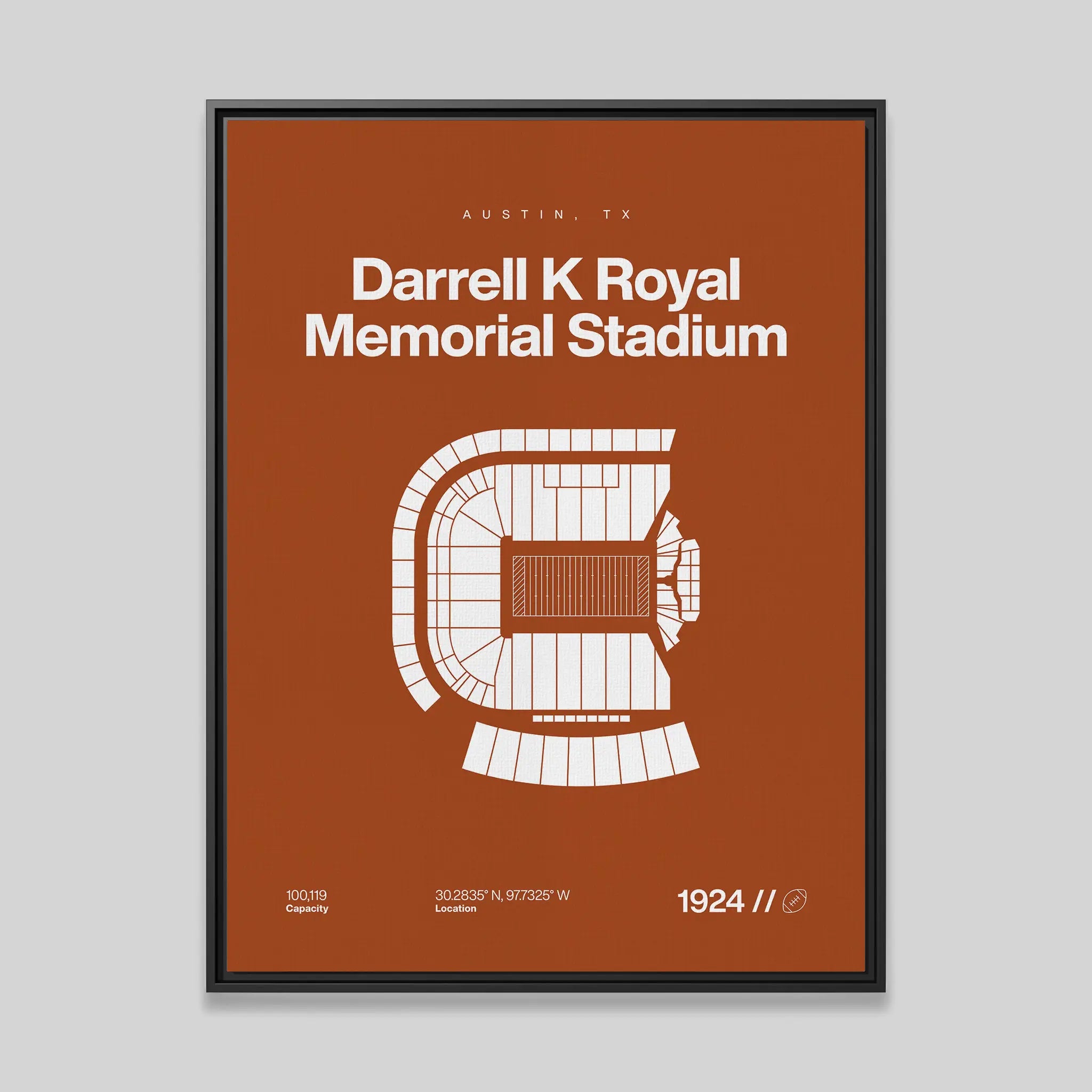Texas College Football Stadium Bold