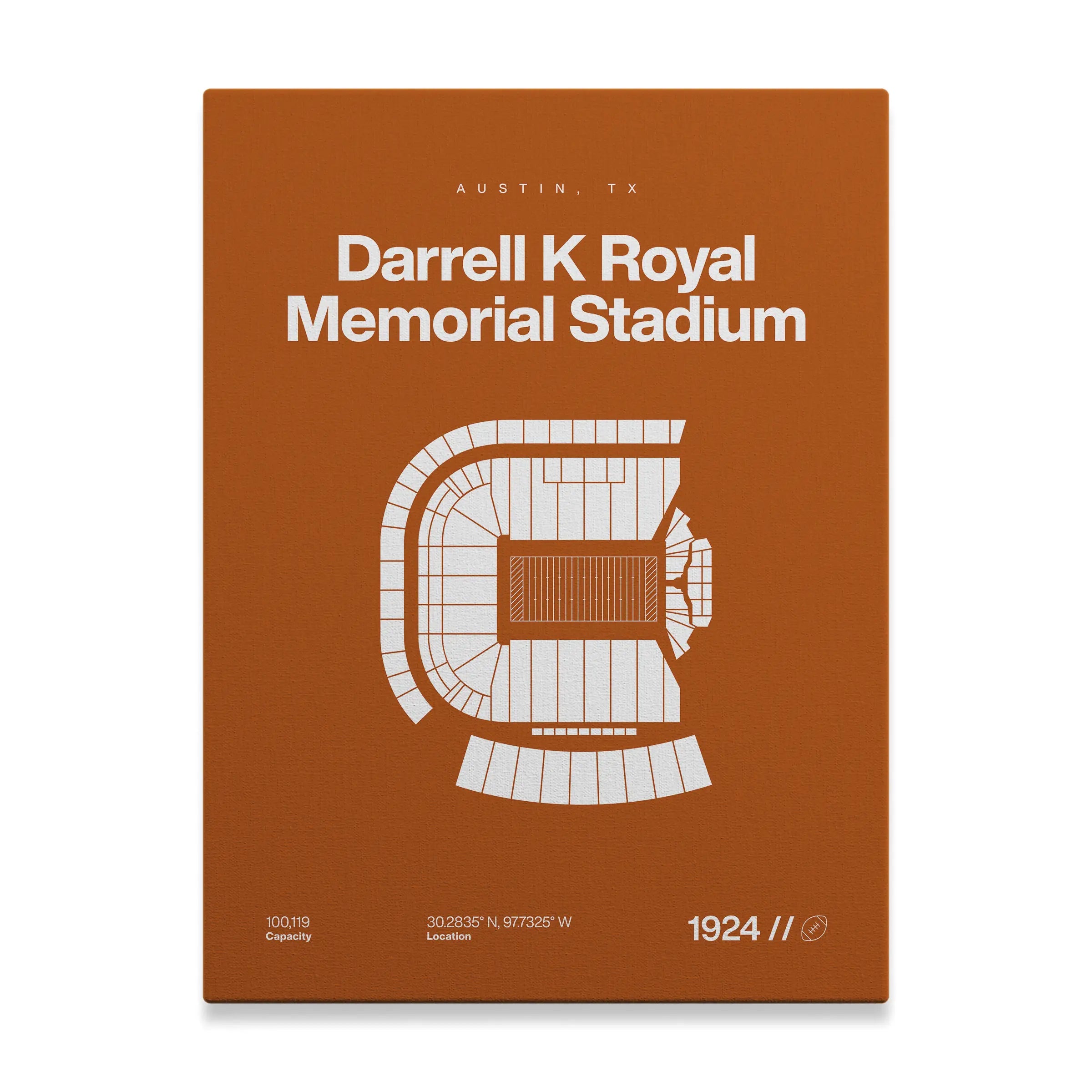 Texas College Football Stadium Bold