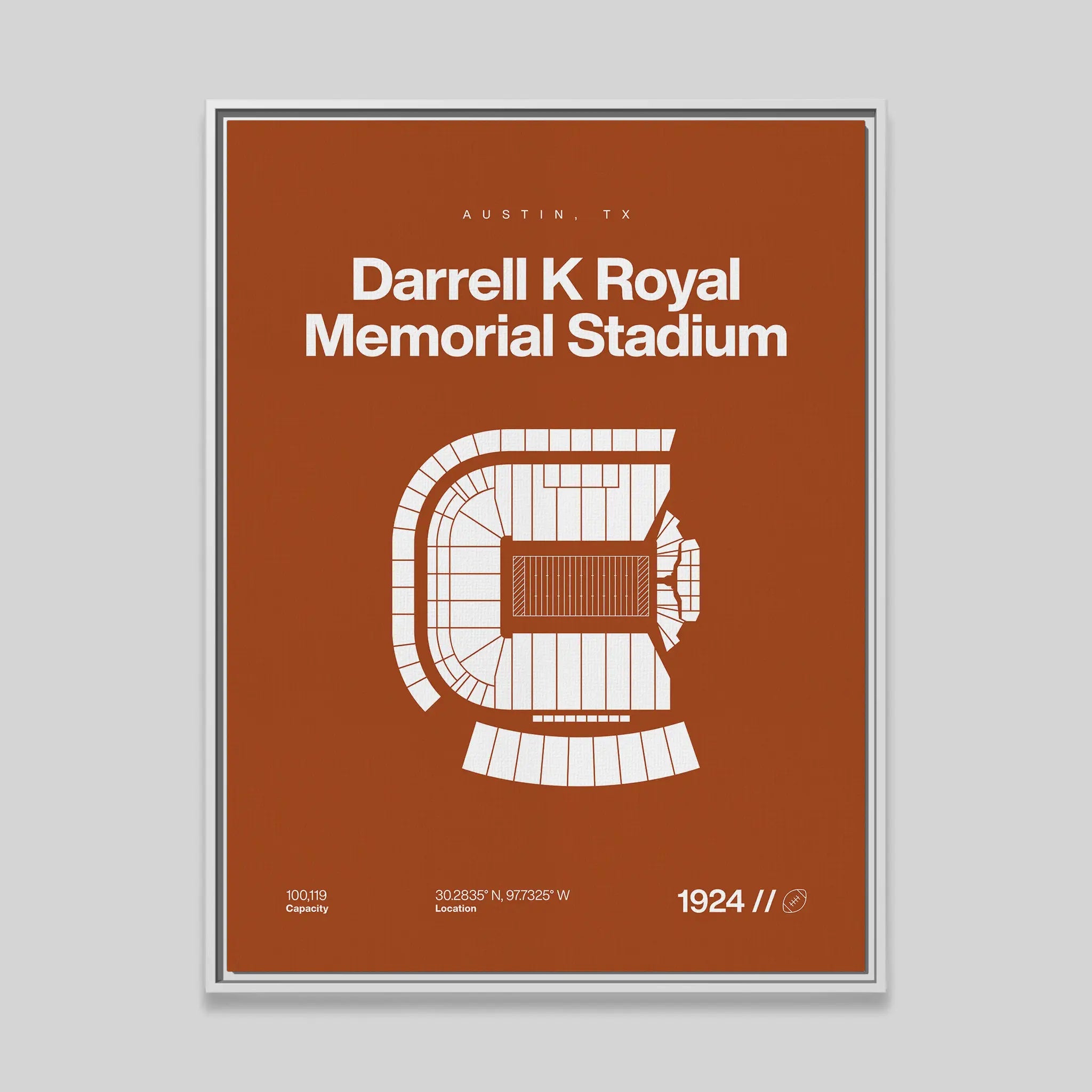 Texas College Football Stadium Bold