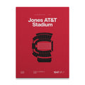 Texas T. College Football Stadium Bold Canvas Art