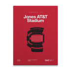 Texas T. College Football Stadium Bold Canvas Art