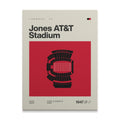 Texas T. College Football Stadium Canvas Art
